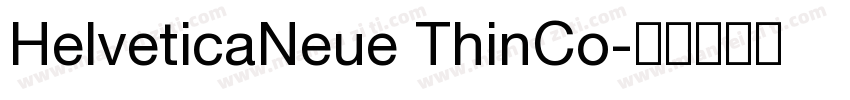 HelveticaNeue ThinCo字体转换